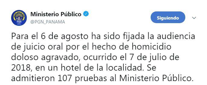 Llaman a declarar al padre Cosca y fijan fecha de juicio por homicidio en hotel