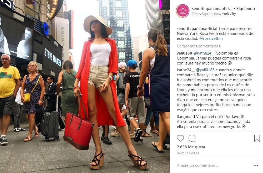 Critican a la Señorita Panamá, Rosa Montezuma, por su look en Nueva York