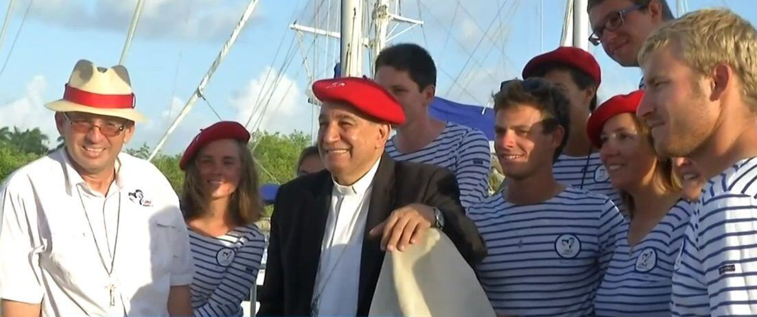 Llegan en velero los peregrinos franceses para ser parte de la JMJ
