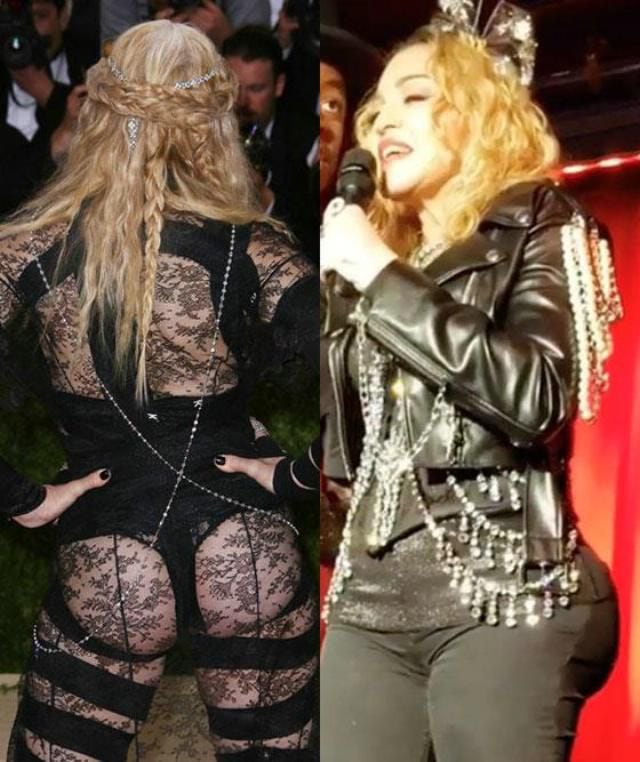 Causa revuelo aspecto del trasero de Madonna. Foto