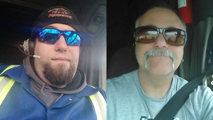 Dos camioneros y compañeros de trabajo descubren que son padre e hijo
