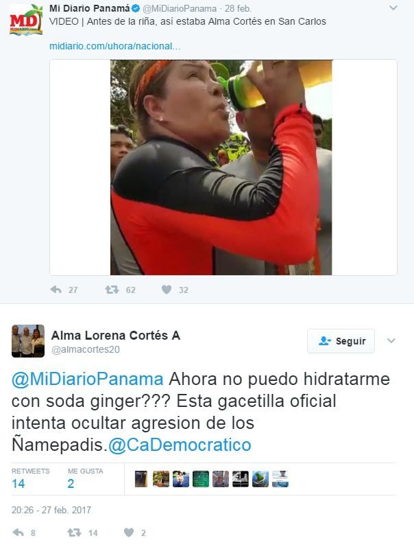 ¡AY, MADRE! Alma Cortés reacciona. Vecinos dicen que estaba hasta la guacha