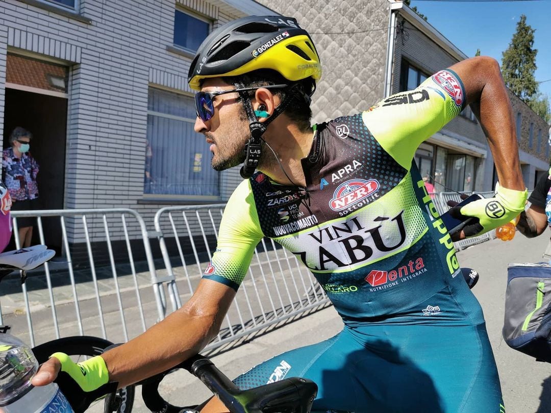 Santeño González, el mejor de su equipo en la 1ra etapa del Tour de Bélgica