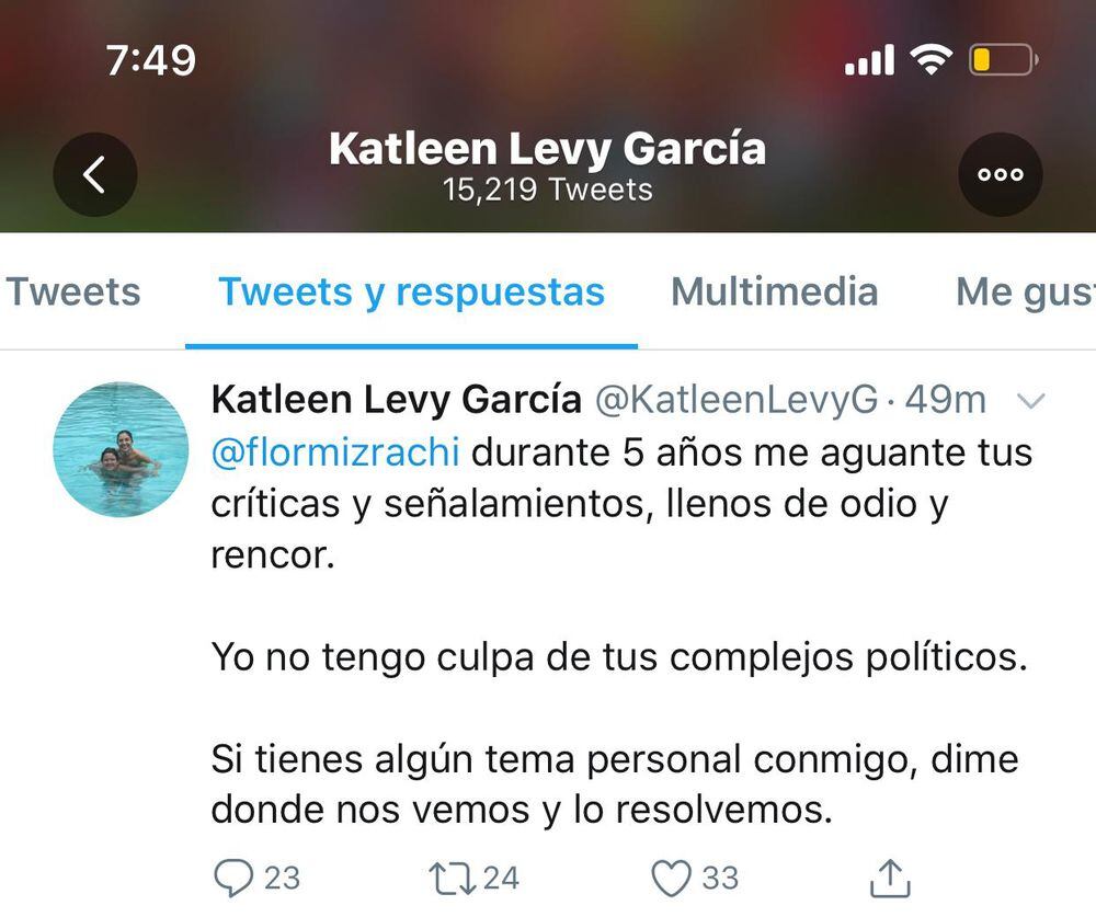 Flor Mizrachi le responde a Katleen Levy y a los que apostaban por peleas en lodo y aceite