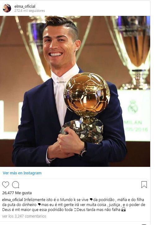Hermanas y amigo de Cristiano critican agriamente elección del Balón de Oro
