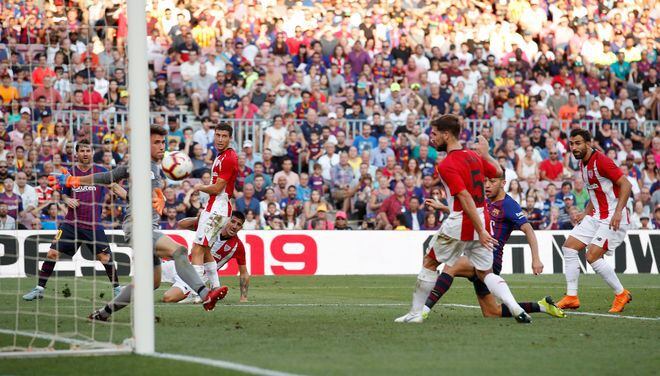 Barcelona empata a un gol contra el Athletic Bilbao 