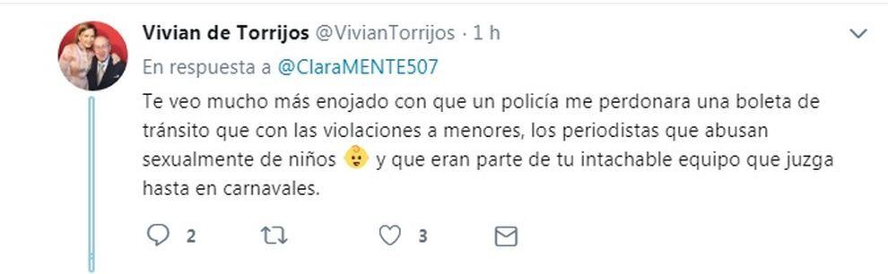 Enciende redes. A Vivian de Torrijos le perdonan boleta y le caen en pandilla