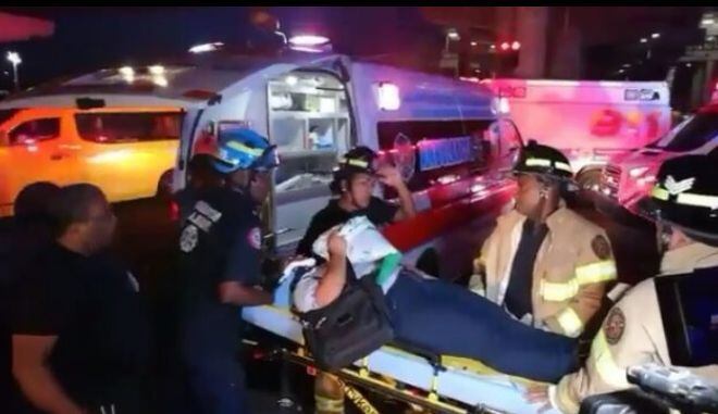 SANTO|Una embarazada resultó herida tras accidente entre bus pirata y taxi|VIDEO