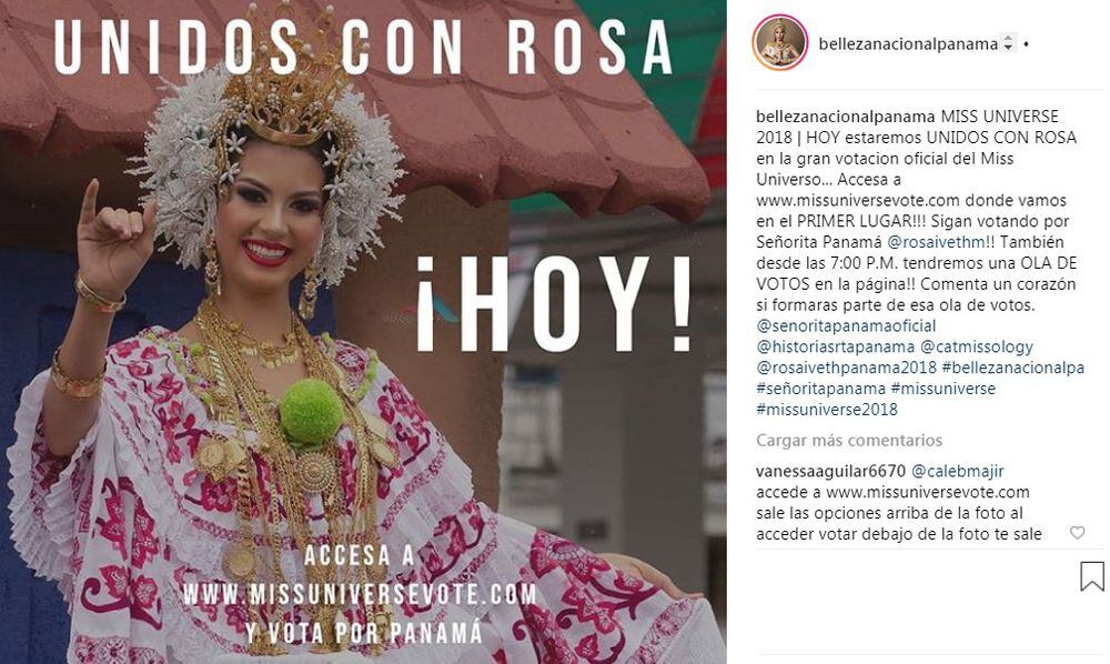 Rosa Montezuma va de primer lugar en votaciones del Miss Universo ¡Apóyala!