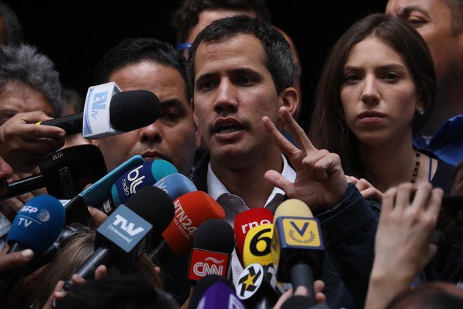 Presidente interino de Venezuela, Juan Guaidó, convoca a dos protestas