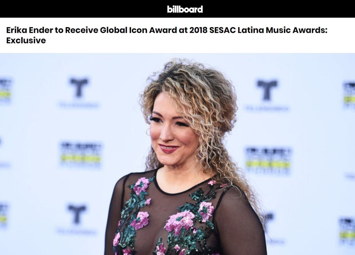¡WEEE! Erika Ender recibe más honores y le otorgarán el Latina Global Icon Award