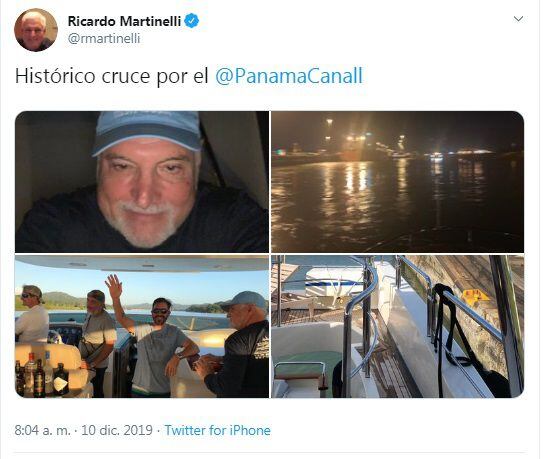 Circulan imágenes de Martinelli y su millonario yate de lujo en Panamá, bien acompañado