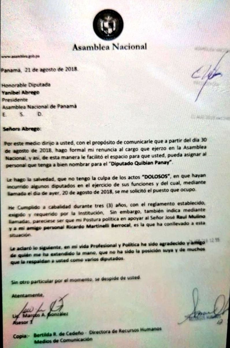Asesor de la Asamblea y exdiputado Marcos González renuncia y encara a Yanibel