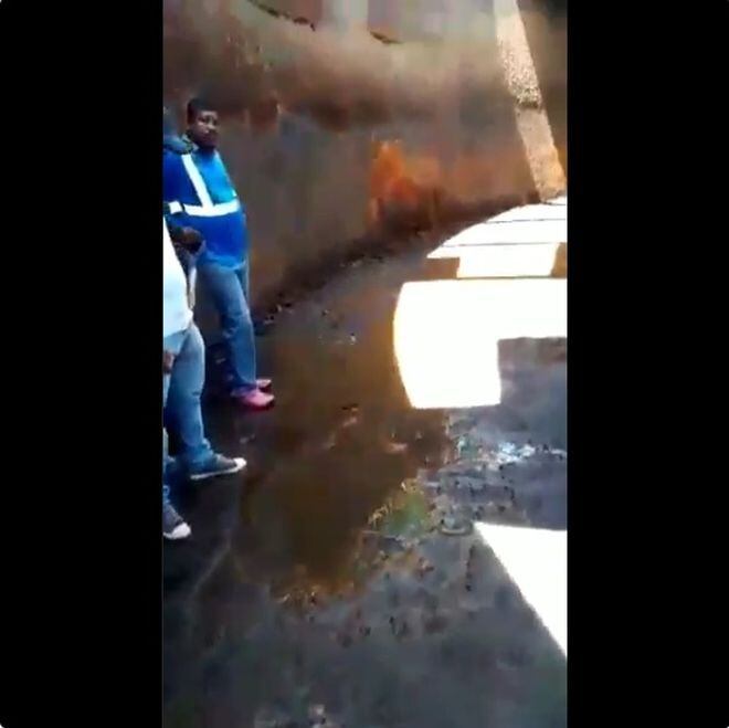 '¡Ay, Dios,¿yo tomaba esto?!' Video de tanque de agua causa alarma en San Isidro
