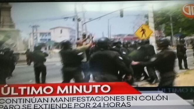 ¡ESTO SE DESCONTROLÓ! Huelgan general en Colón se extiende 24 horas más 