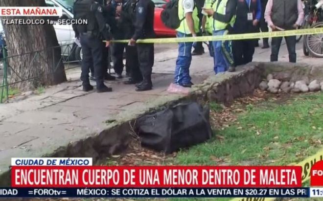 Hallan cuerpo de una niña de 14 años dentro de una maleta en Ciudad de México