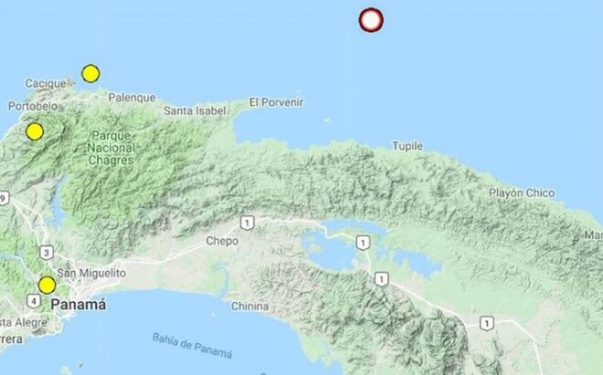 Informe de sismo de magnitud 5.3 al noroeste de Aguadilla