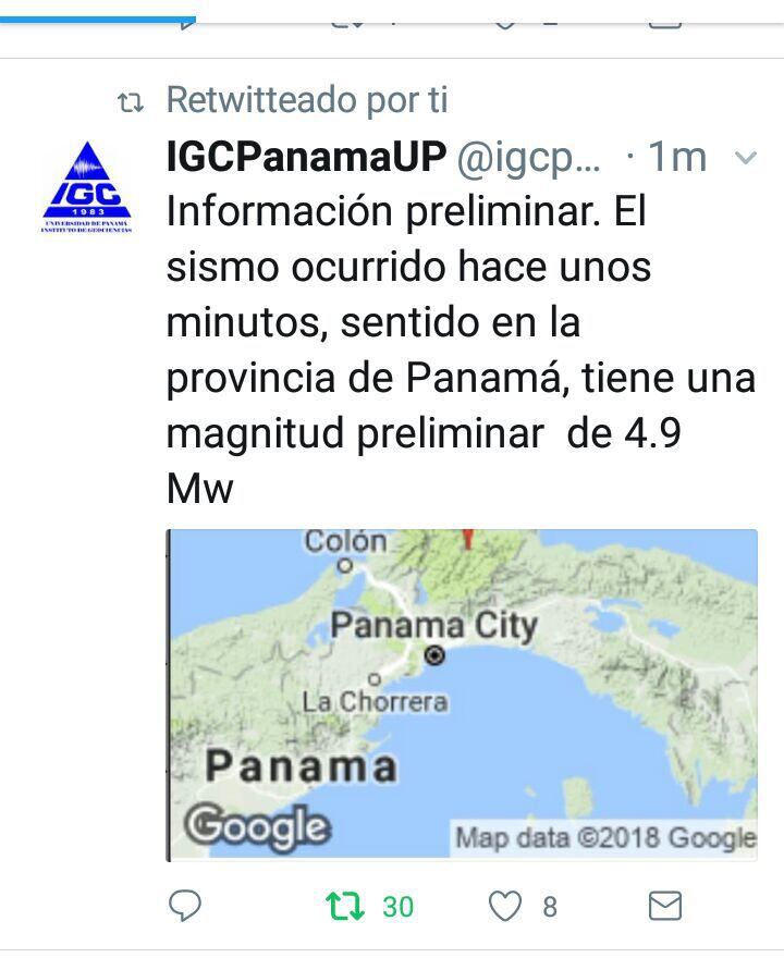 SISMO. Otro temblor sacude Panamá. Llaman a la calma