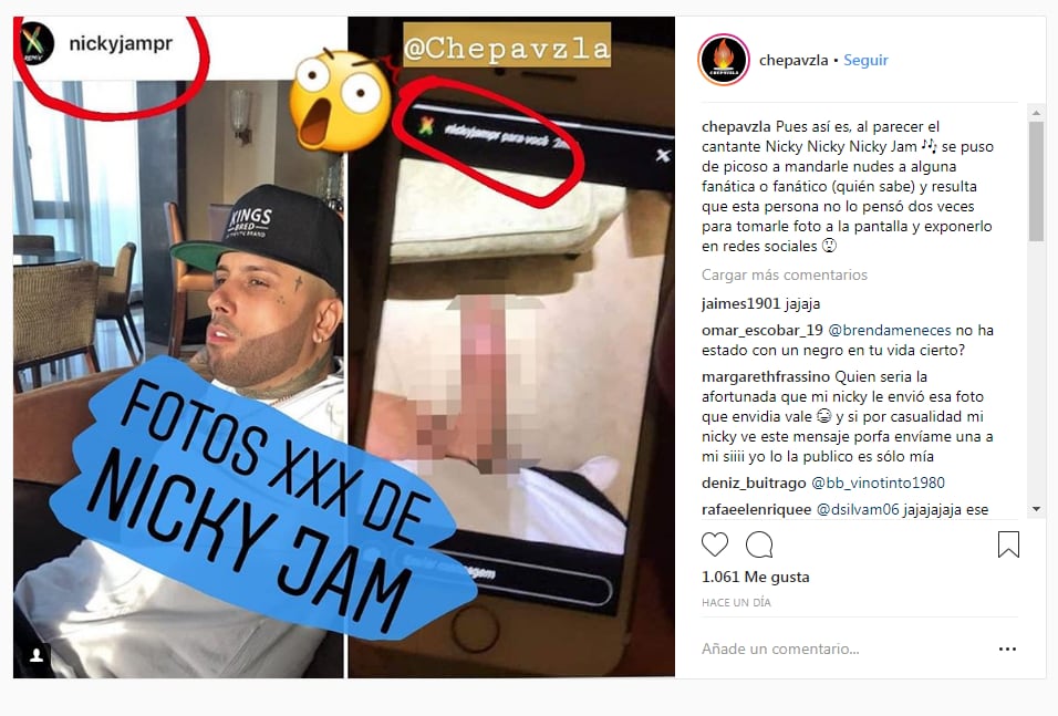 Se filtraron unas supuestas fotos íntimas del reguetonero Nicky Jam 