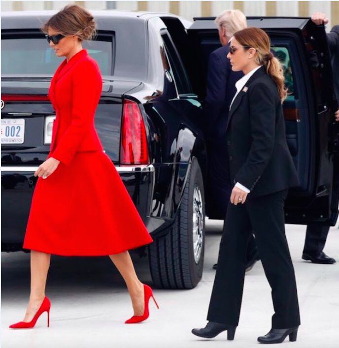 Aseguran que Melania Trump usa una doble para las apariciones públicas