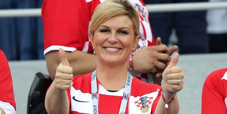 El amuleto de Croacia. La primera ministra apoya activamente a su selección