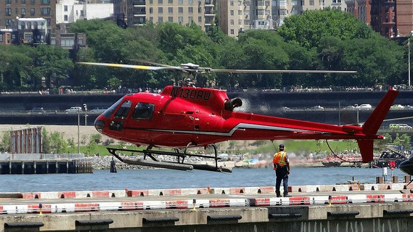 Helicóptero se estrella en Nueva York y mueren dos personas (VIDEO)