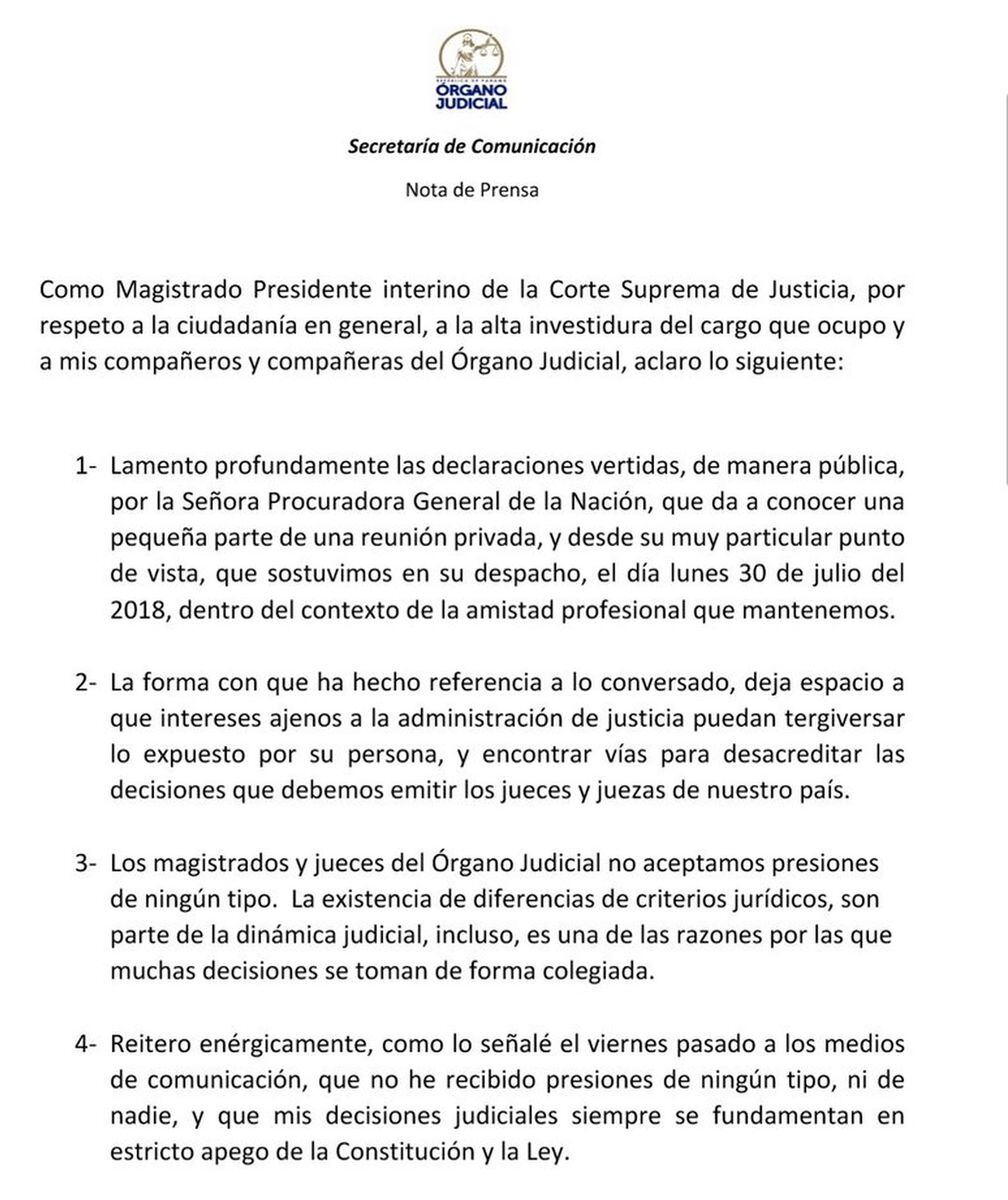 Lo último.Magistrado De León reacciona a declaraciones de la procuradora Porcell