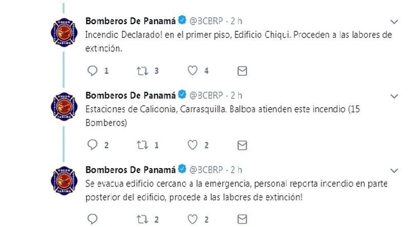 Fuego en Bella Vista consume todo un apartamento