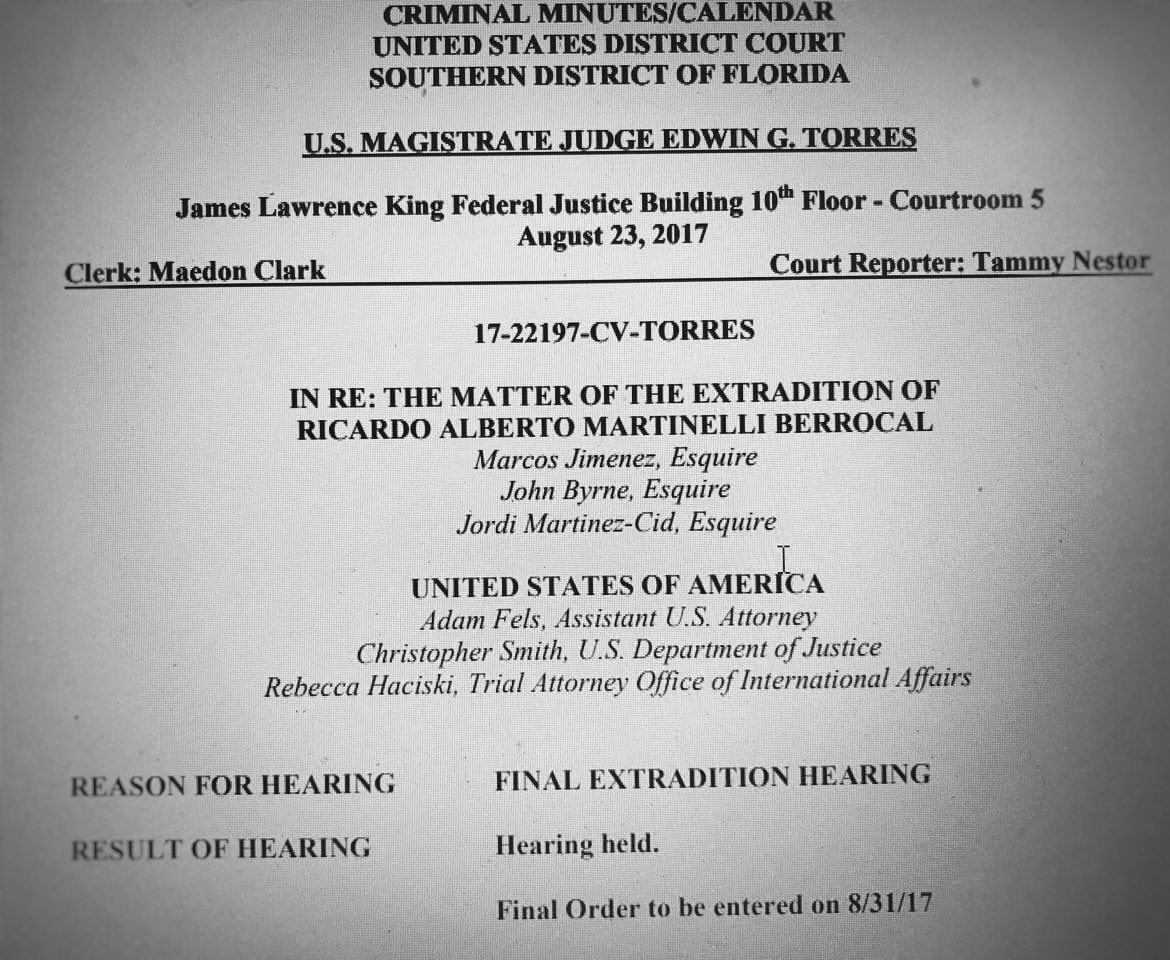LO ÚLTIMO | Juez Torres ordena extradición a Panamá de Ricardo Martinelli