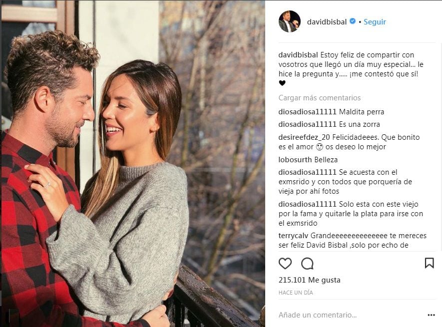 ¡UY, CHICAS! David Bisbal anunció que se casará con su novia venezolana