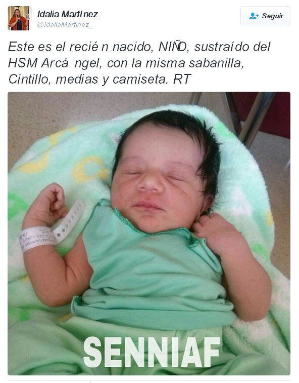 Sustraen bebé del Hospital San Miguel Arcángel