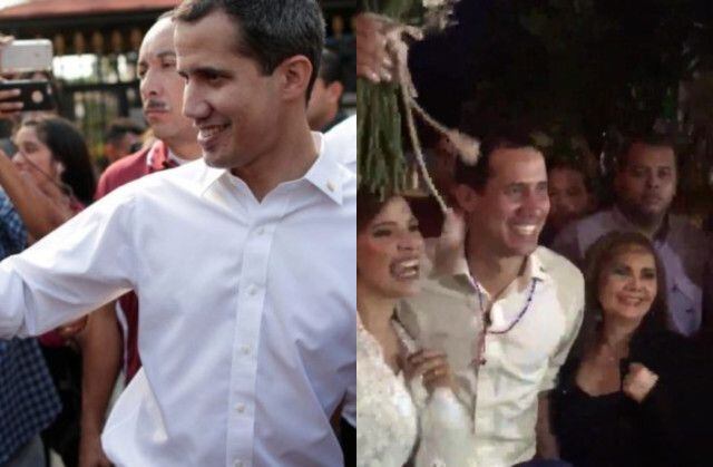 ¡Viral! Novia interrumpió su boda para tomarse una foto con Guaidó| Video 