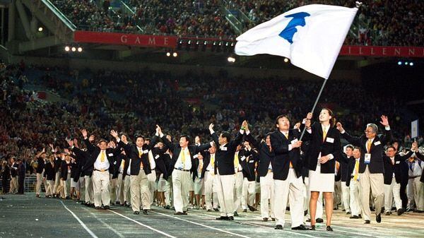 MARCHARÁN JUNTOS. Atletas de Corea del Norte y del Sur en Juegos Olímpicos