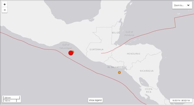 Se reporta terremoto en México, sentido en toda Centroamérica