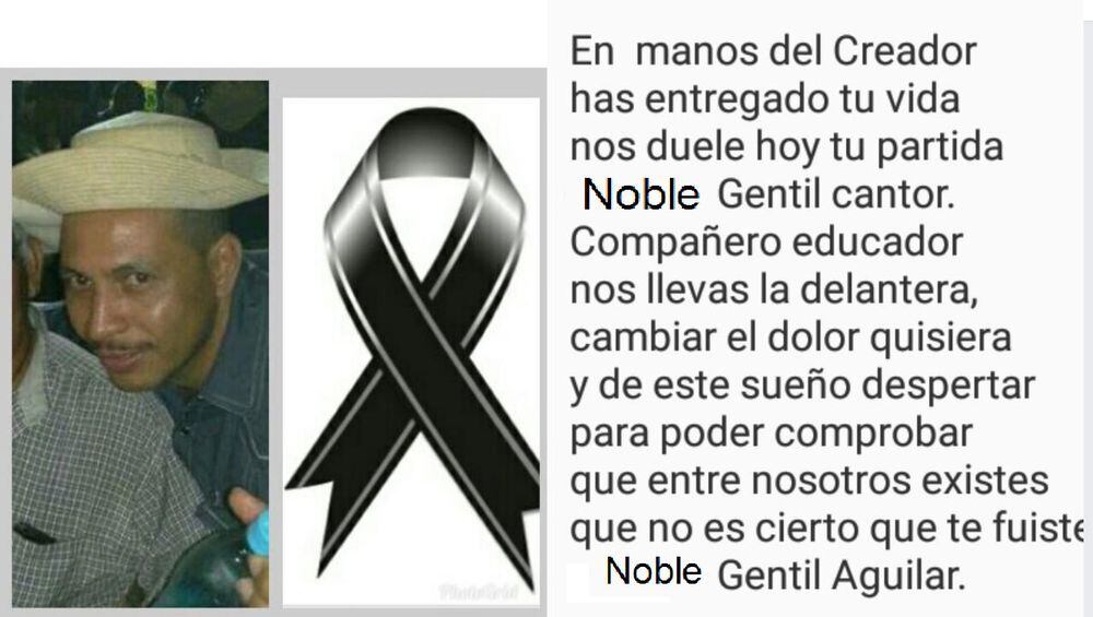 Fallece cantador de décima y educador en accidente de tránsito