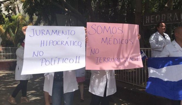 Despiden a médicos que atendieron a heridos en protestas de Nicaragua 