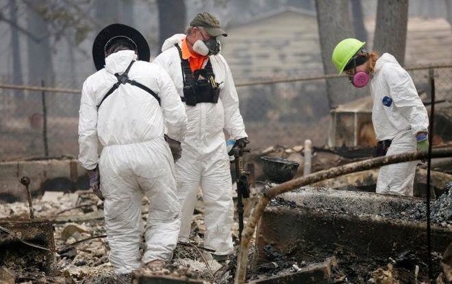 Los incendios en California suman 59 muertos y unos 130 desaparecidos