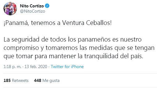 Recapturan al más buscado, Ventura Ceballos. Ministro de Seguridad lo confirma