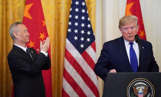 EEUU y China firman la Fase 1 del acuerdo comercial
