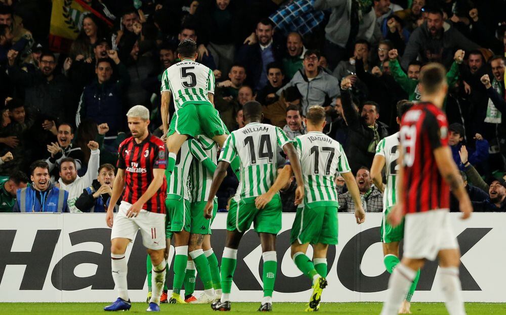 Europa League: Betis empata 1-1 en casa con el Milan