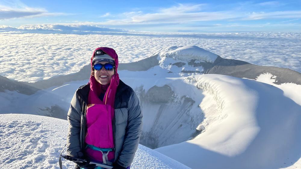 Nicole encuentra en el montañismo el equilibrio de la vida