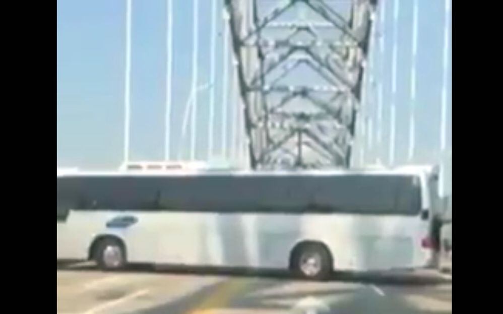ATTT sancionará por la maniobra del bus en el Puente de las Américas