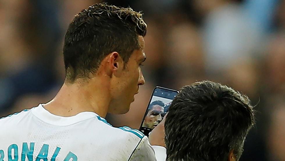 Cristiano Ronaldo apareció hinchado tras el corte que sufrió en juego