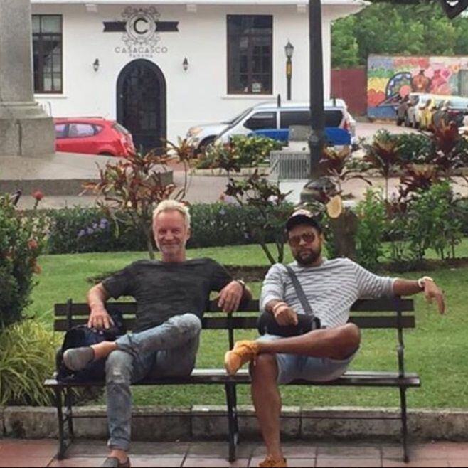 Sting y Shaggy se pasean por el Casco Antiguo de Panamá previo a su 'show'