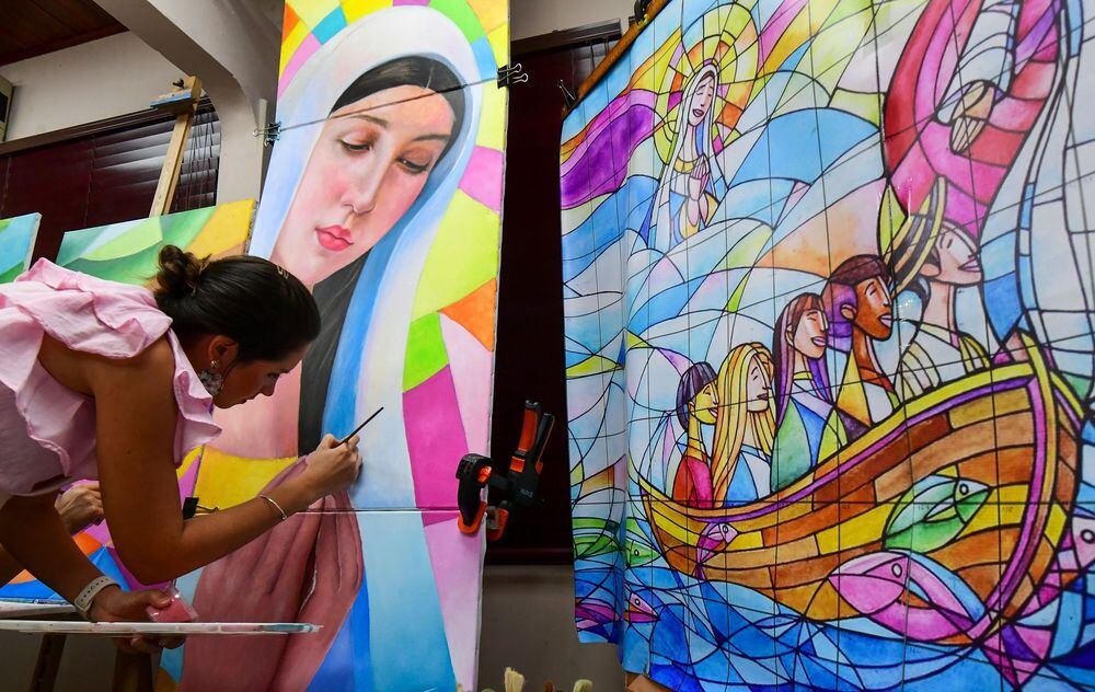 Galería | Así será el mural contra la xenofobia para misa del papa Francisco
