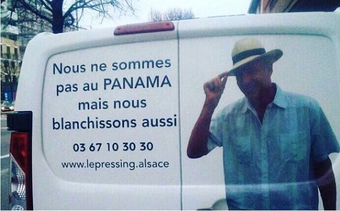 ¡Qué vergüenza! Lavandería en Francia usa el nombre de Panamá de forma burlesca
