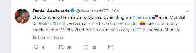 'Bolillo' ya habría firmado para dirigir Ecuador y lo presentarán el 1 de agosto