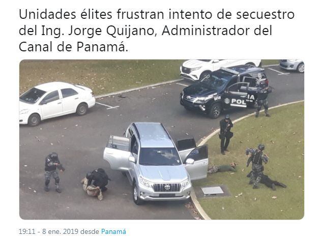 Desmienten intento de secuestro del administrador del Canal de Panamá