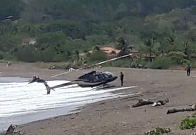 ¡Última hora! Un helicóptero aterriza de emergencia en Playa Venao