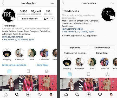 Instagram está probando un nuevo diseño para los perfiles